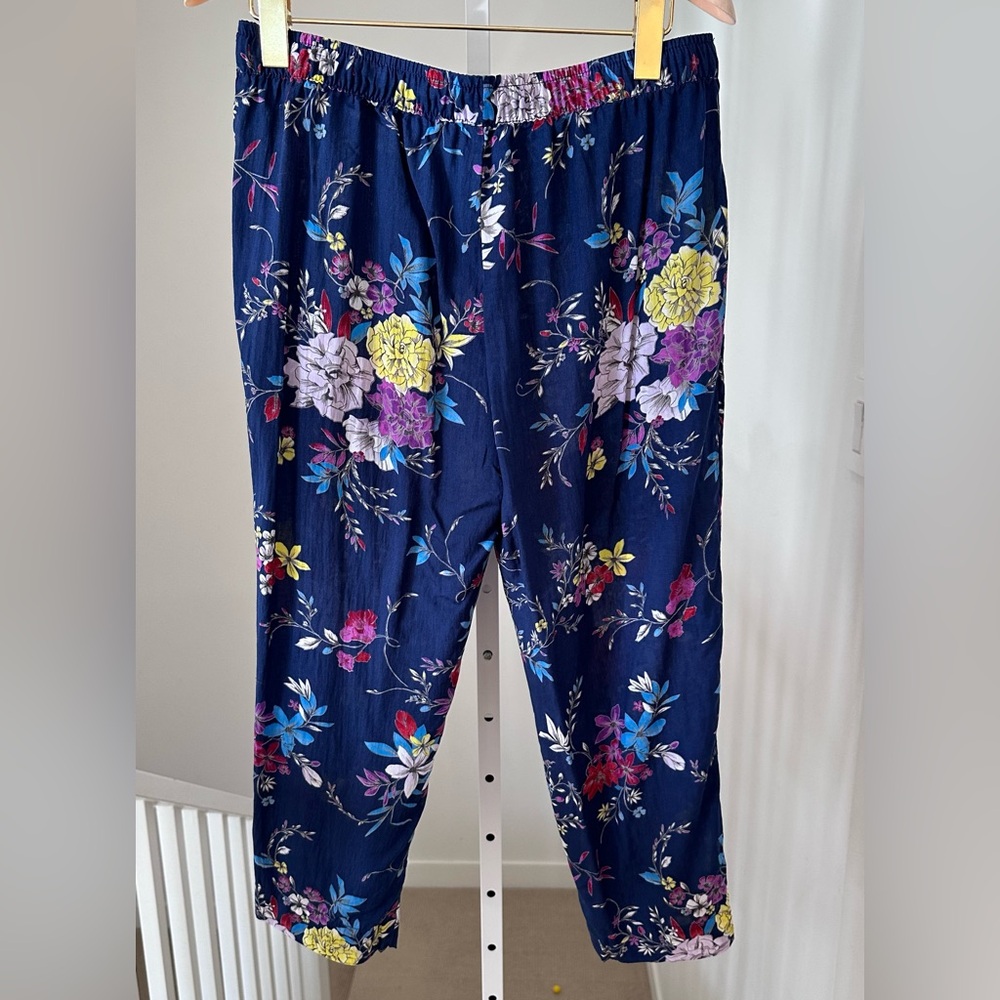 Gilligan OMalley SET of 2 floral pajama lounge pants size medium like new - Picture 6 of 13